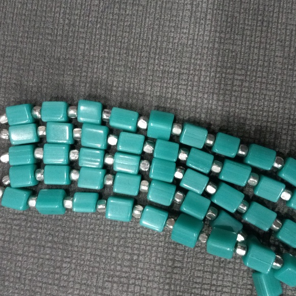 Handmade Tibetan Style Necklace  Women's Beaded Necklace Turquoise - Picture 6 of 12